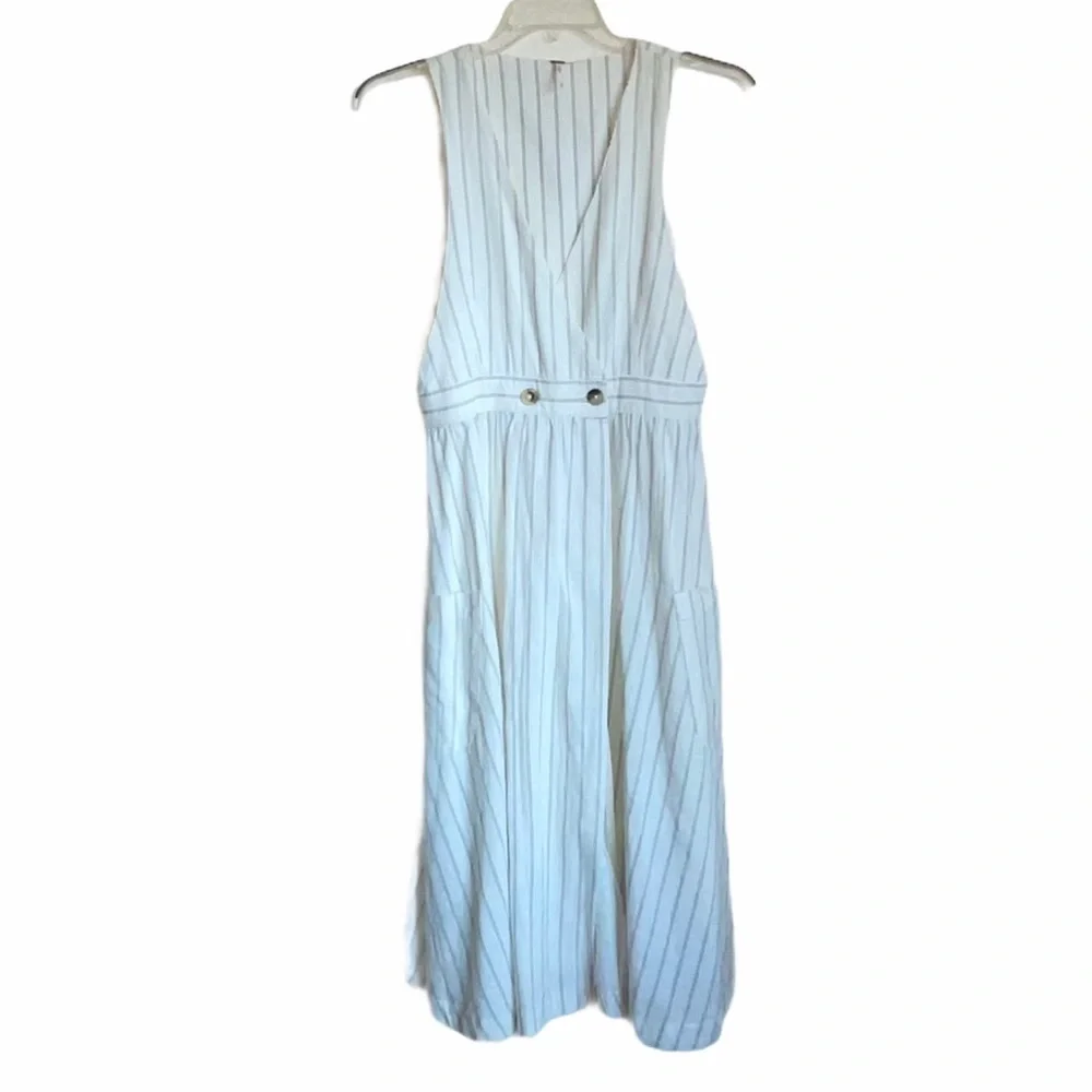 NWT- Free People Diana sleeveless striped midi shift Cotton Dress. Size medium - Picture 5 of 11
